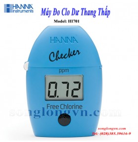 Checker Máy Đo Clo Dư Thang Thấp HI701 Hanna