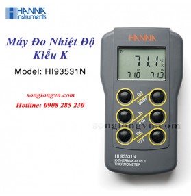 Máy Đo Nhiệt Độ Kiểu K (-200 - 1371°C) Có Hiệu Chuẩn HI93531N Hanna