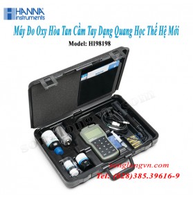 Máy Đo Oxy Hòa Tan Cầm Tay Dạng Quang Học Thế Hệ Mới Hanna HI98198 