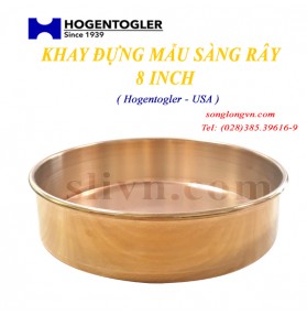 Khay chứa mẫu cho sàng rây đường kính 8 inch Hogentogler