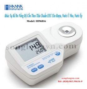 Khúc Xạ Kế Đo Nồng Độ Cồn Theo Tiêu Chuẩn EEC Cho Rượu, Nước Ủ Nho, Nước Ép HI96816 Hanna