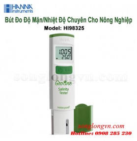 Bút Đo Độ Mặn/Nhiệt Độ Chuyên Cho Nông Nghiệp HI98325 Hanna