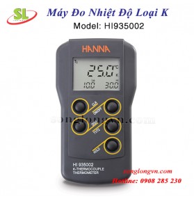 Máy Đo Nhiệt Độ Loại K Có 2 Kênh HI935002 Hanna