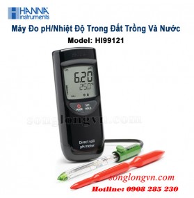 Máy Đo pH/Nhiệt Độ Trong Đất Trồng Và Nước HI99121 Hanna